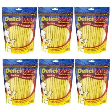 Imagem de Combo Petisco Palitinho Ossinho Para Cães Deliciosso Palito Natural Fi
