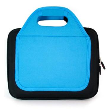 Imagem de Kroo Cubo NEO azul 1857 com bolsos duplos para netbook de 10,2 polegadas