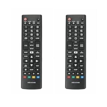 Imagem de Pacote com 2 controles remotos de substituição ALLIMITY AKB74475468 AKB74475401 compatíveis com LG Full HD 1080P LED TV 55LF5950 42LF6500 49LF6350 43LF6350 60LF6350 42LF6400 0 32L F595b 43LF5900