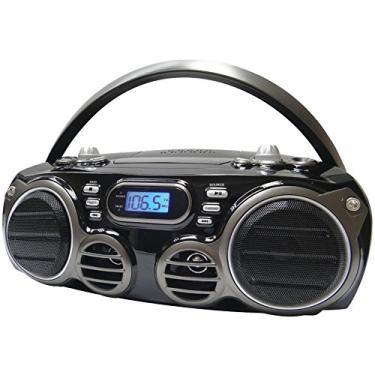 Imagem de Sylvania CD Bluetooth Rádio Portátil BoomBox, Preto