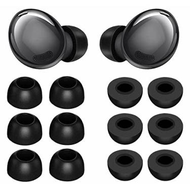 Imagem de Fones de ouvido para Samsung Galaxy Buds 2 Pro – Espuma de memória, redução de ruído, fones de ouvido confortáveis – Preto