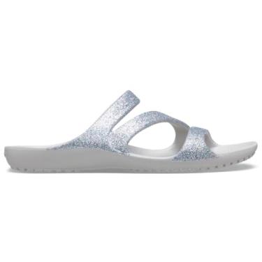 Imagem de Crocs Sandália feminina Kadee II com tiras, Inverno branco/multi, 33