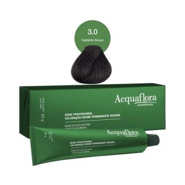 Imagem de Coloração Creme Permanente Vegana Acquaflora 60g - Aquaflora, 3.0 Cast