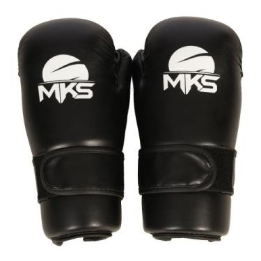 Imagem de Luvas de Kickboxing Semi-contato MKS Point Glove Homologada CBKB, Pret