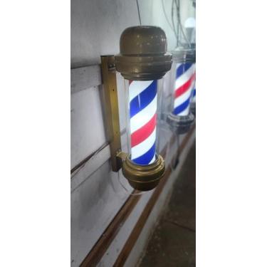 Imagem de Barber Pole 65cm Dourado Sem Globo - Megan, 110V