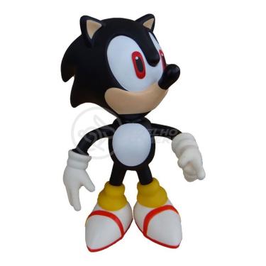 Imagem de Boneco Action Figure Sonic Preto Articulado 23cm