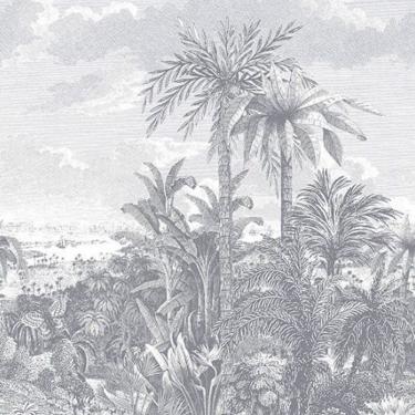 Imagem de Painel De Parede Capri Folhagem Branco 190613302