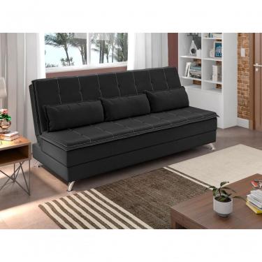 Imagem de Sofá Cama Casal Luma 1,90m Preto - Xflex Sofás