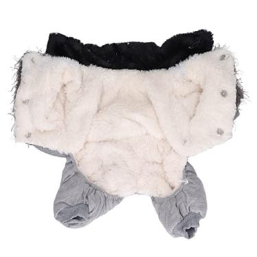 Imagem de Roupas de inverno para cães, estilo requintado, macio, confortável, grosso, roupas quentes para cachorros, roupas de inverno para filhotes, roupas de inverno M roupas Plieog para animais de estimação