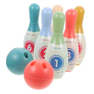 Imagem de Abaodam 1Conjunto Boliche Brinquedo Menino com Coloridos e Bolas Brincadeira e Família e Festas