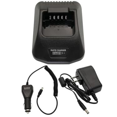 Imagem de Zkarabc Carregador Rápido Ksc-25 Dc 12V/24V Para Carro, Compatível Com Kenwood Nx-220 Nx-320 Tk-2140 Tk-3140 Tk-2160 Tk-3160 Tk-2170 Tk-3170 Tk-2360 Tk-3360 Rádio E Bateria Knb-57L Knb-26N Knb-24L