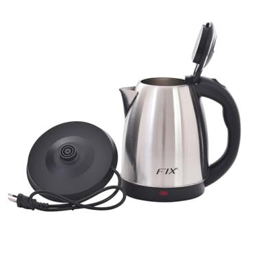 Imagem de Chaleira Elétrica Jarra Inox 1,8 Litros 220v Desligamento Automático, Luz Indicadora E Ferve Água Rápido Para Chás, Cafés E Chimarrão - Fix - FXI01001