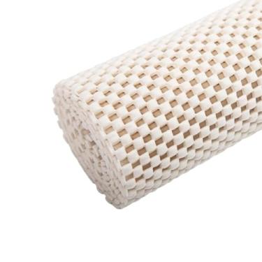 Imagem de Forro para Gaveta Forro para Prateleira Antiderrapante PVC Off White 120x45cm Tamanho Ajustável Durável Ideal para Armários, Dispensas Protege Móveis no Geral