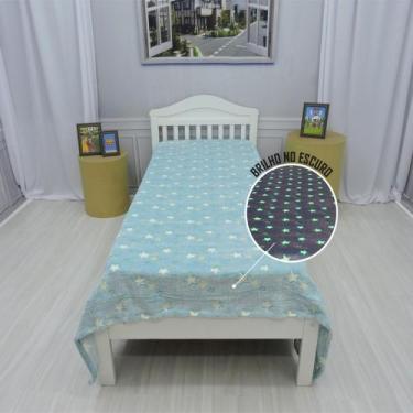 Imagem de Manta Solteiro Infantil Brilha No Escuro Estampas Diversas - Fantasia 