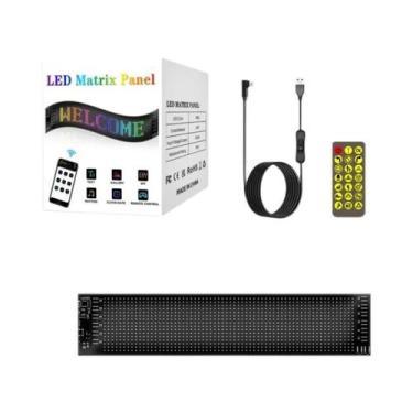 Imagem de Painel De Pixel De Matriz LED RGB 5V USB Sinal De Carro Bluetooth Cont