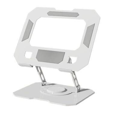 Imagem de FVDPWYE Suporte Dobrável para Tablet, Suporte Giratório para Leitura, Flexível, Portátil, para Laptop, Suporte para Mesa de Notebook, para Uso Doméstico E Via, Branco