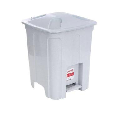 Imagem de Lixeira Quadrada 15 Litros - Jaguar, Branco