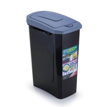 Imagem de Lixeira Retangular Ecofácil 15L com Tampa Click - ARTHI, U
