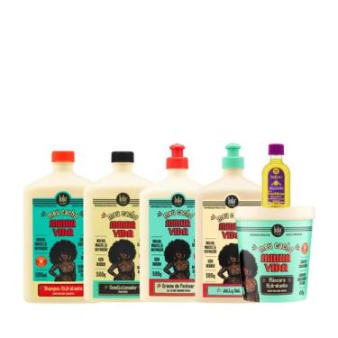 Imagem de Kit Lola Meu Cacho Minha Vida Completo + Pinga! Óleo Pataúa e Moringa 