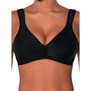 Imagem de Sutiã sem Aro e sem Bojo Olimpo Conforto Demillus 61004, Preto, 44