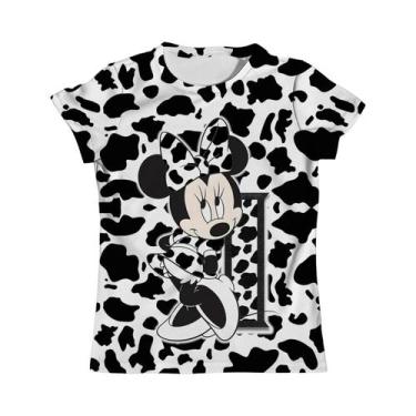 Imagem de Camiseta Infantil Rosa Minnie Mouse - Manga Curta, Gola Redonda - Idea