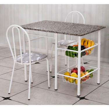 Imagem de Conjunto de Mesa com 2 Cadeiras Alice Iguatemi Branco