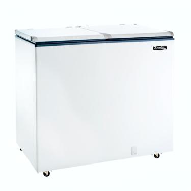 Imagem de Freezer Conservador Horizontal Esmaltec 2 Portas com Rodízios 325L ECH350 BRANCO 220V