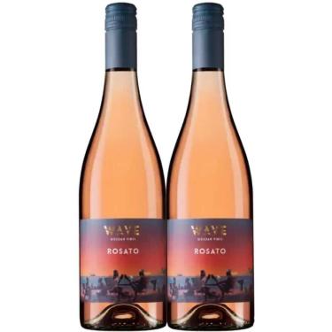 Imagem de Kit 2 Garrafas Vinho Rose Wave Rosato 750ml