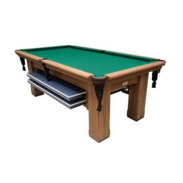 Imagem de Mesa de Sinuca Vintage com Tampo de Ping Pong - 2,34x1,34 - Nelson Bil
