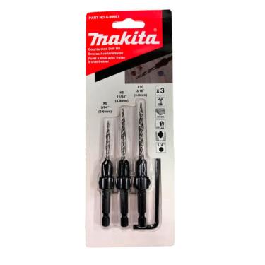 Imagem de Jogo de Brocas Escareadora com 4 Peças Makita A-99661