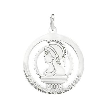 Imagem de Pingente Engenharia Civil Coleção Formatura em Prata 925 - Sam Joias