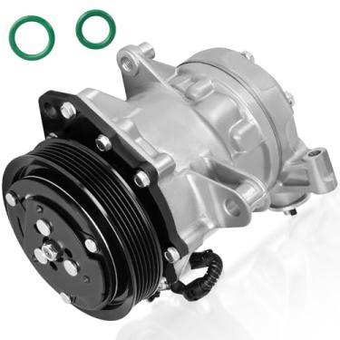 Imagem de HYR Compressor de ar condicionado automotivo AC Compressor com embreagem apto para Jeep Liberty 2002-2005 3.7L Sport Utility - Substituição # 55037466AC, CO-4335C, R5037466AE