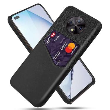 Imagem de Capa para Honor Play 50 Plus,Anti-deslizamento,Proteção contra quedas de 360°,Resistência à impressão digital,Tela e caso de couro PU com 1 slot de cartão atrás-Black