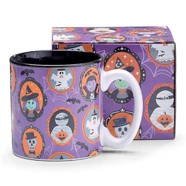 Imagem de burton+BURTON Caneca de Halloween com personagens diferentes, 368 g, multicolorida
