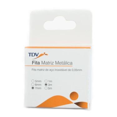 Imagem de Fita Banda Matriz Metálica de Aço Inoxidável Bobina Tdv, 7mm