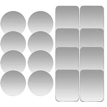 Imagem de Conjunto de placas de metal de substituição, pacote com 16 para suportes magnéticos de telefone de carro, parede, suportes de ventilação de ar, estojos, ímãs. Kit de 8 discos de ferro redondos