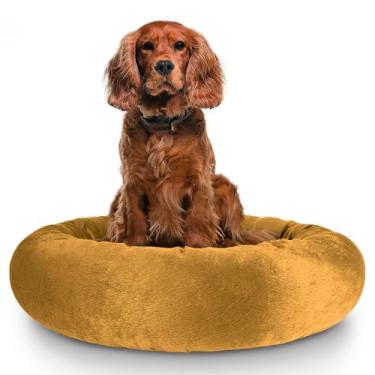 Imagem de Cama Pet Redonda De Pelúcia Para Cachorros e Gatos M - ALEPLUSH, Doce 