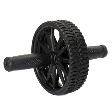 Imagem de Roda Rolo Rodinha Para Exercícios Abdominal Lombar Academia (PRETA)