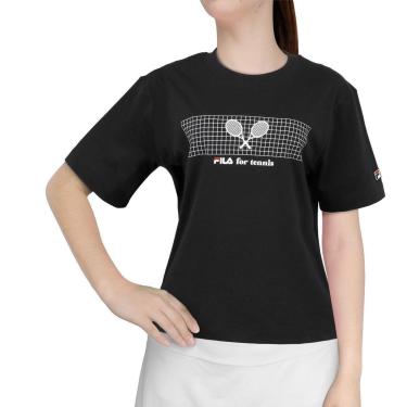 Imagem de Camiseta Fila Comfort For Tennis Preta-Feminino