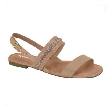 Imagem de Sandália Feminina Moleca Rasteira Palmilha Conforto 5435554, 36, Nude