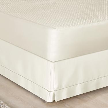Imagem de Saia para Cama Box 200 Fios Bia Casal Padrão 01 Peça 80% Algodão 20% Poliéster - Palha