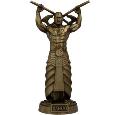 Imagem de Estátua Xangô Imagem Umbanda Candomblé Orixá (Cor Ouro Velho)