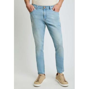 Imagem de Calça Docthos Fit Cropped Jeans Médio, 164 jeans medio, 36