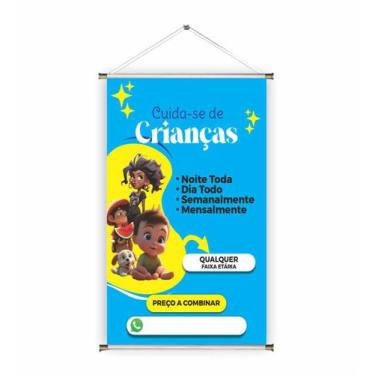 Imagem de Banner pronto Cuidadora de Criança BA 127 medida 45x70 cm arte pronta