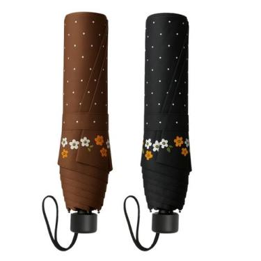 Imagem de KIT 02 Sombrinha fem Al Super Leve Voyagem Preto e Mar 3025