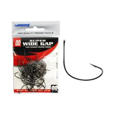 Imagem de Anzol Marine Sports Super Wide Gap CP 3/0 com 40 unid. Preto