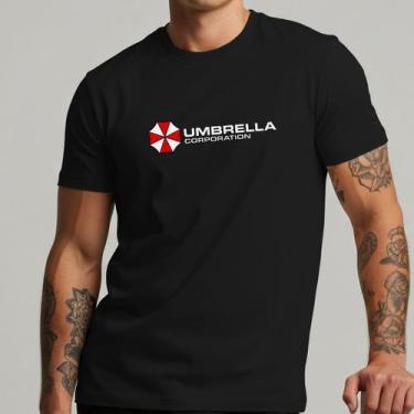 Imagem de Camiseta Masculina Umbrella Corporation Resident Evil Estampada 100% A