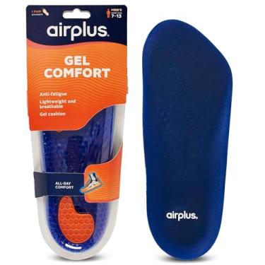 Imagem de Airplus Palmilhas masculinas ortopédicas de gel com comprimento 3/4, conforto e estabilidade