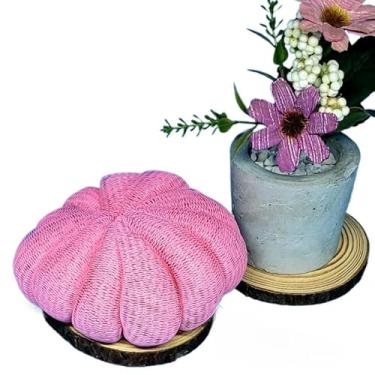 Imagem de Esponja de banho, esponja esfoliante em forma de abóbora, espuma de banho(Rosa)