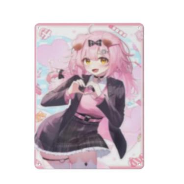 Imagem de Pôster de arte de menina de anime sexy quente placa de estanho vintage decoração de parede pôster 30,5 x 40,6 cm, AI110